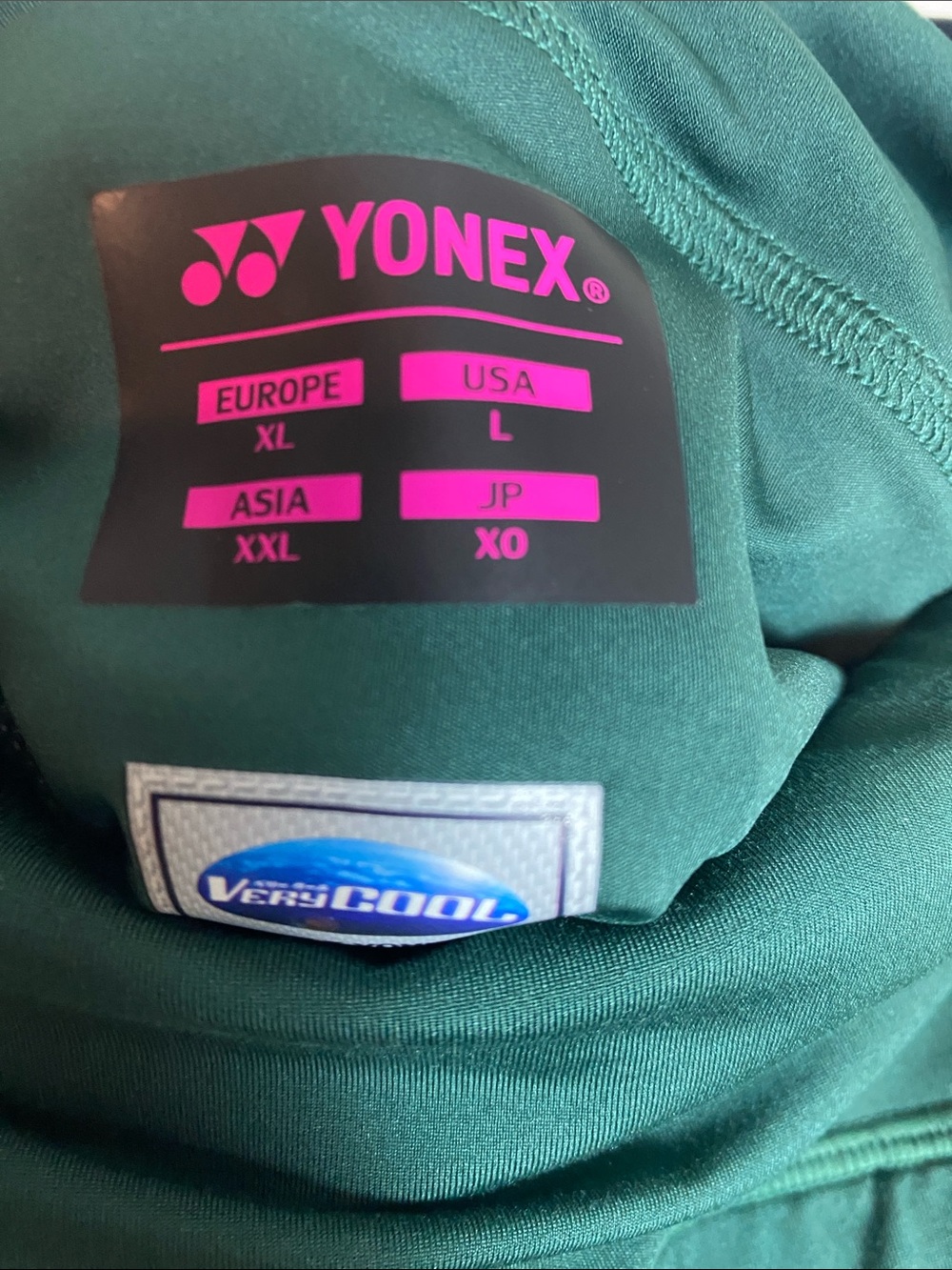 Yonex Women's Dark Green Athletic Skort with Pink Stripe Size Large Golf Tennis - Picture 3 of 11